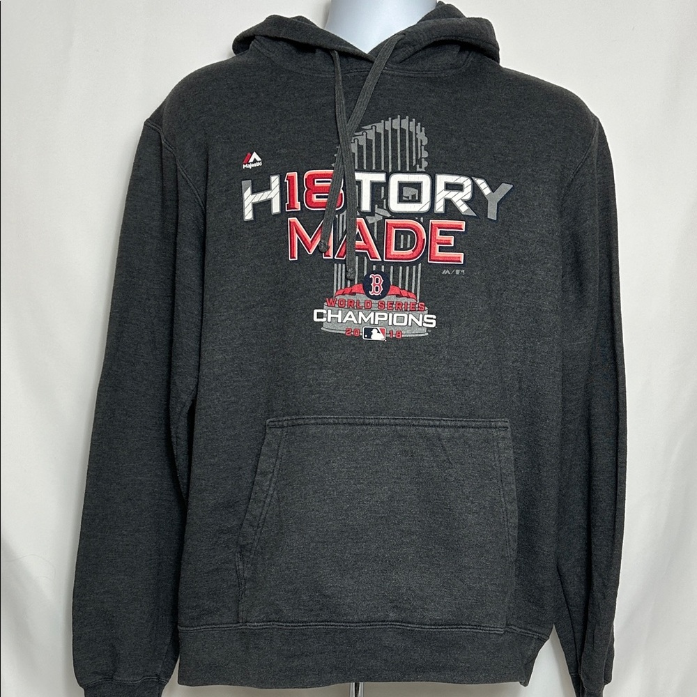 Majestic Men's Medium Thick Gray Hoodie 2018 World Series MLB Sports Sweatshirt